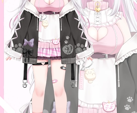 可愛いVtuber用、IRIAM用立ち絵承ります あなたの理想のキャラデザでVtuber活動をお手伝いします！ イメージ2