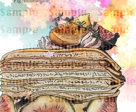 料理のイラスト食べ物のイラスト制作します 料理のこだわりや想いを伝える手段になります！ イメージ1