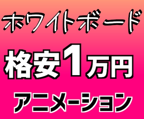 格安で、ビジネス宣伝広告アニメーション作ります 格安で、話題のホワイトボードアニメーション！広告PR動画にも イメージ1