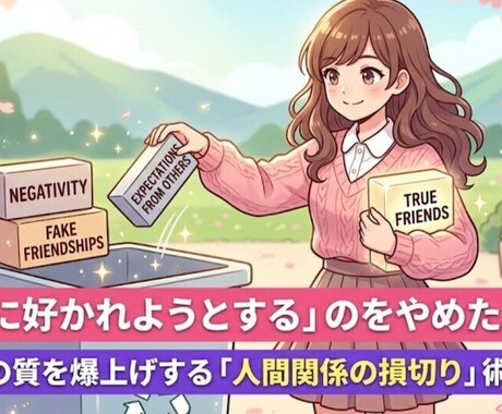 全員に好かれようとするのをやめます 人生の質を爆上げする「人間関係の損切り」術っ イメージ1