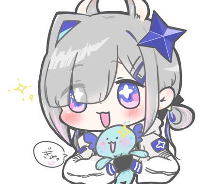 ゆるふわSDイラスト描きます 人気VTuber、Youtubeサムネイルに採用経験あり！ イメージ2