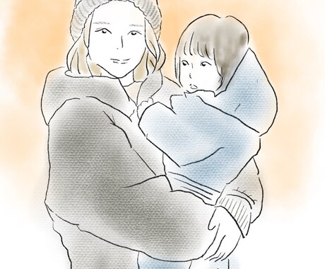 ご希望の写真から人物イラストを制作します やわらかくおしゃれな雰囲気、アイコン・ヘッダーなどに！ イメージ2