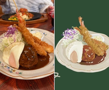 リアルにかわいらしく食べ物・飲み物を描きます イメージ1