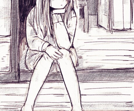 個性的なモノクロイラスト制作します 【MV・小説挿絵・ジャケット】逆にインパクト＆被らない！ イメージ2
