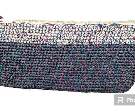 かぎ針編みで小物編みます 欲しいサイズの巾着・ポーチをかぎ針編みで編みます イメージ2