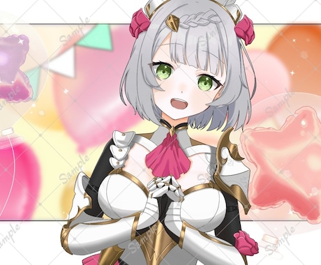 4･5月限定／通常よりお安い値段で描きます ハッキリとした色使いのアニメ塗りで作成します。 イメージ1