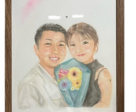 ぬくもりを描く肖像画［受注制作］描きます 家族の大切な記念に。パンパステルと色鉛筆でお描きします。 イメージ2