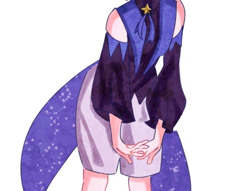希望者にはパーツ分けもできます かわいい女の子を最短2日で描きます イメージ2