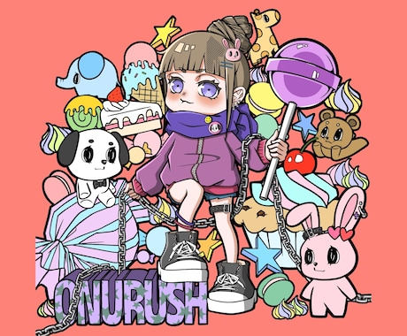 アイコン、立ち絵等、各種キャライラスト描きます イメージ1