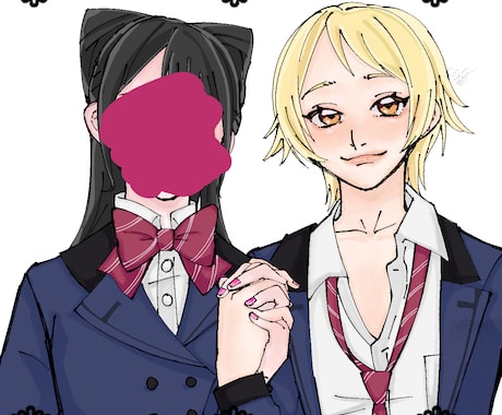 夢絵．ちびキャラ．アイコン．1枚絵．描きます イメージ1