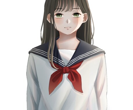 透明感のあるSNSアイコン、似顔絵制作します イメージ1