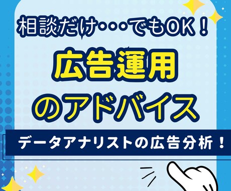 データアナリストがWEB広告運用のアドバイスします 15,000円！データアナリストの広告分析と改善案！ イメージ1