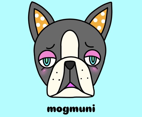 みんなに愛されるキャラクターを提供します 耳のドット柄がチャームポイントの動物たち イメージ2