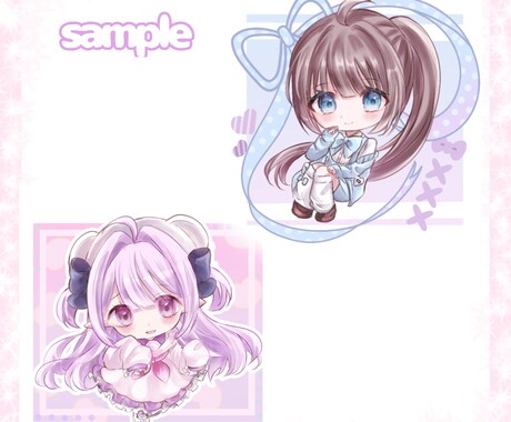 ふんわりゆるかわなデフォルメイラスト制作します ご自身の創作キャラやアイコン、プレゼントにもおすすめです◎ イメージ2