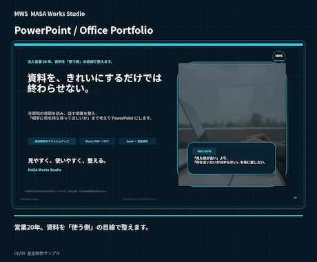 営業資料を伝わるPowerPointに整えます イメージ1