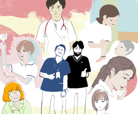 商業利用OK！素朴でふんわりな人物イラスト描きます ご指定の絵柄で人物を描きます。お気軽にご相談ください。 イメージ2