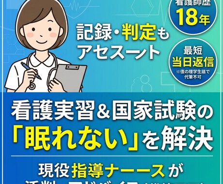 看護実習記録・アセスメントの悩みスッキリ解決します 指導者に「よく書けているね」と言われる実習記録を徹底サポート イメージ1