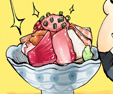 リアルな食べ物描きます 美味しそうなお料理画面上に描き出します イメージ2