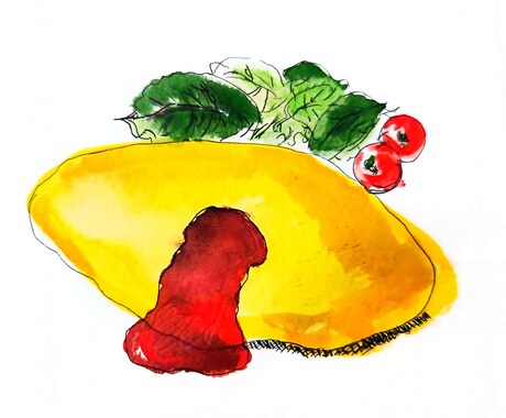 ポップでたのしい！食にまつわるイラストを描きます メニュー表やレシピ、食にまつわるイラストを手書きで描きます。 イメージ2