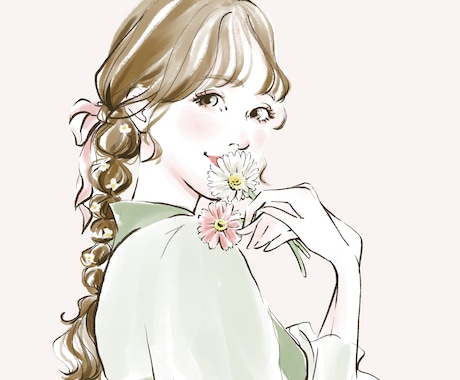 モードでおしゃれなアイコンイラスト描きます 華やか＆美しい！プレゼントにも◎ イメージ2