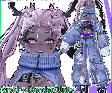 VRoidとBlenderで3Dモデル作ります イメージ1