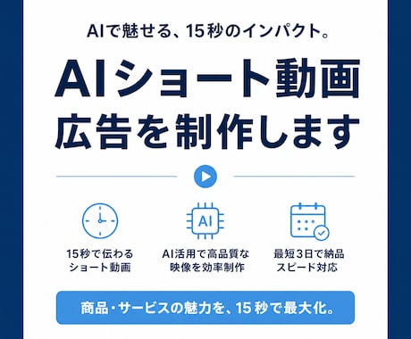 AIで15秒の商品PR動画を制作します 商品の魅力を映像でより伝わるように イメージ2
