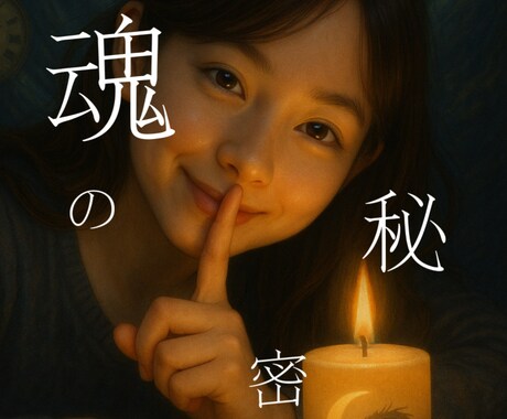 魂が教える秘密を紐解きます 兎にも角にも【あなた】を深く優しく紐解くことで、運も拓きます イメージ1
