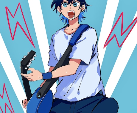 ポスター風イラスト描きます イメージ1