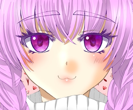 特徴・個性的なイラスト☆人物アイコン作成いたします 特徴・個性的なイラスト描いてます☆人物のアイコン作成行います イメージ1