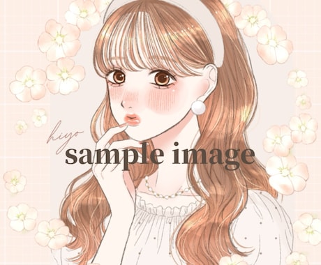 商用◎ 透明感ある似顔絵、イラスト描きます 【美容・配信・ビジネス・歌ってみた・SNS用】 イメージ2