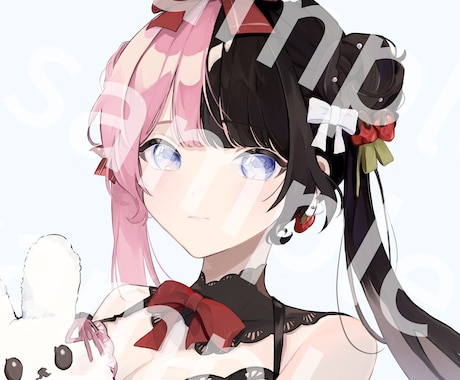 透明感ある可愛いアイコンお描きします 商用利用◎アイコンやサムネ用等お気軽にご相談ください！ イメージ2