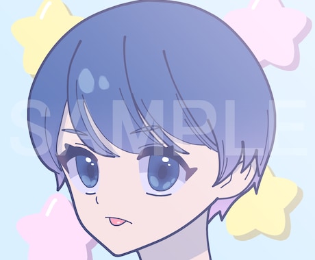 かわいいアイコンイラスト作成します かわいい女の子・男の子・中性的な子のイラストをお届けします！ イメージ2