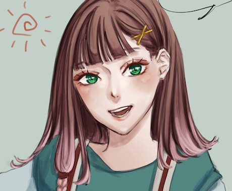 SNS・アイコン・活動用に｜イラスト描きます バストアップやミニキャラのイラストを描きます！ イメージ2