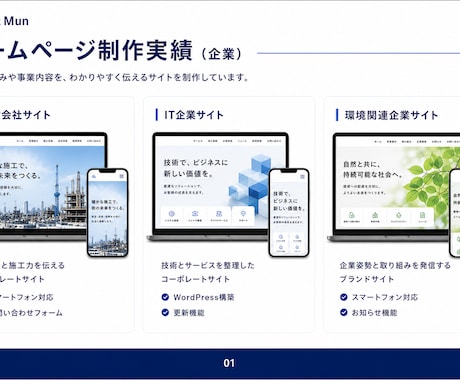 制作実績100件超の法人がHPを3万円で作ります 購入前に総額確認・修正無制限・公開後30日サポート イメージ2