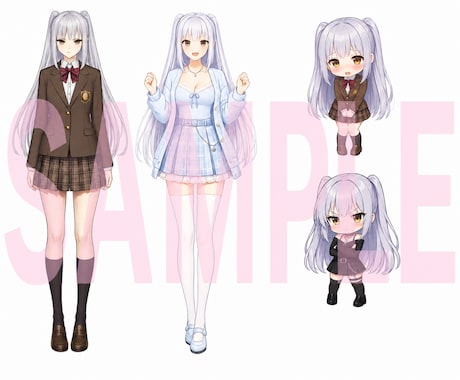 限定１名様★女性キャラ立ち絵の販売いたします 商用利用可、著作権譲渡料コミコミ価格です！ イメージ1