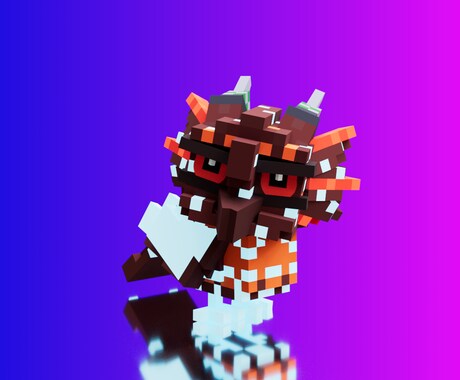 ０からボクセルアートの作り方を教えます 絵が描けなくてもできる！ブロックを積む・消す・動かすのみ！ イメージ1