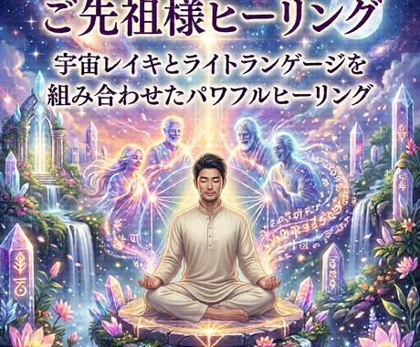 あなたのご先祖様を宇宙レイキで遠隔ヒーリングします 宇宙レイキとライトランゲージを組み合わせたパワフルヒーリング イメージ1