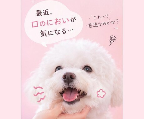 愛犬の口臭のお悩みを一緒に考えます 口臭が気になる、歯磨きが苦手などのお悩みに寄り添います イメージ2