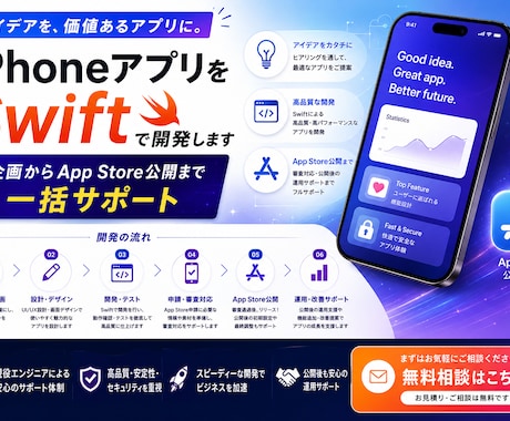 iPhoneアプリをSwiftで開発します イメージ1