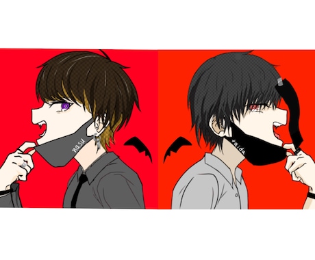 歌みたYouTube用サムネイルイラスト描きます イメージ1