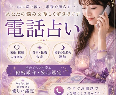 少しでも心が楽になるようにお力添えします 占い×癒しで整える人生リセット鑑定　心のモヤモヤを光に変える イメージ1
