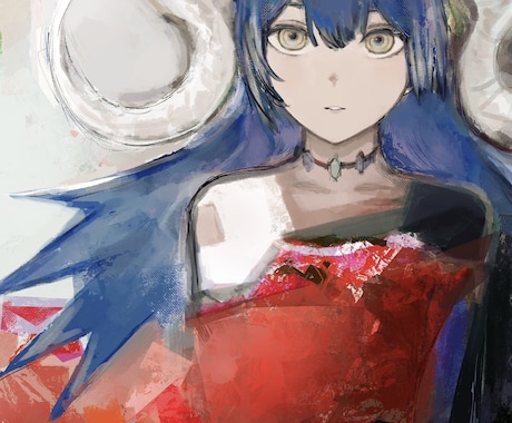 依頼内容に沿ったバストアップの一枚絵を制作します 依頼内容は出来るだけ詳細にお願いします。 イメージ2