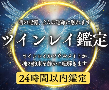 魂の記憶に触れて ツインレイを読み解きます ソウルメイトか、ツインレイか最高峰霊視で確かに紐解きます イメージ1