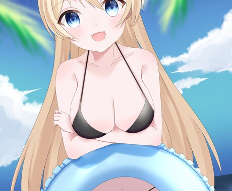 歌ってみた・サムネイルなどのイラスト作成します 萌え可愛いイラストを貴方だけに！ イメージ2