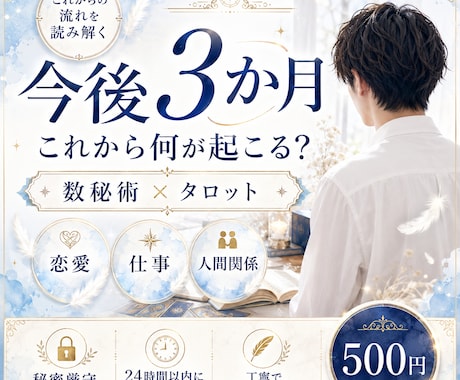 これから3か月の未来と運勢を鑑定します 特に大きな悩みはないけれど、これからの運勢を見てほしい人へ イメージ1