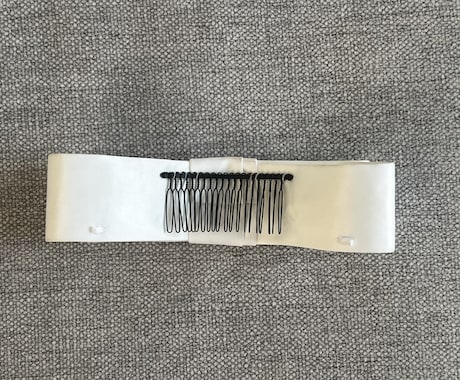 クラシカルなリボンボンネお作りします 光沢のあるブリリアントサテンを使用しております イメージ2