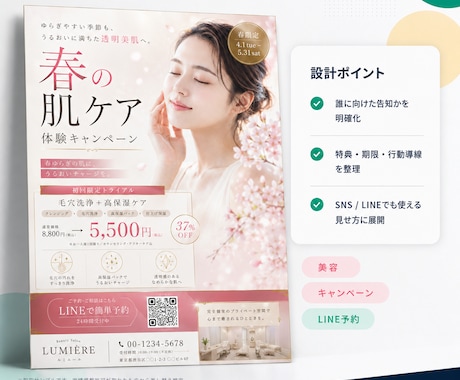 反響につながるチラシをプロ品質で制作します イメージ1