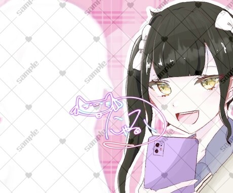 夢絵 アイコン 一枚絵イラストを描きます 夢絵コテ単アイコン一枚絵 