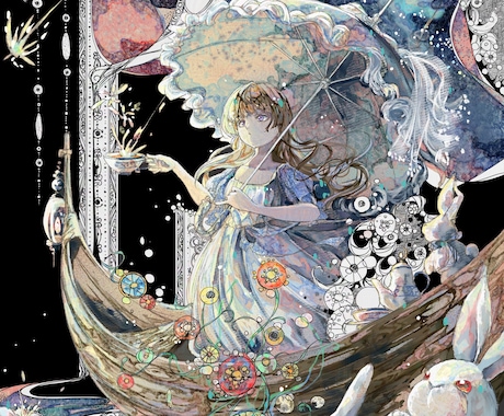 背景、商用利用込みMV用お仕事用など一枚絵描きます 貴方の望む幻想的な世界を描きます！ イメージ1