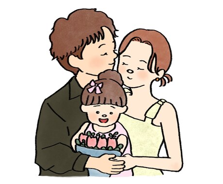 写真を元に描くほっこり優しい似顔絵描きます 写真より少しあたたかい、世界にひとつの似顔絵 イメージ2